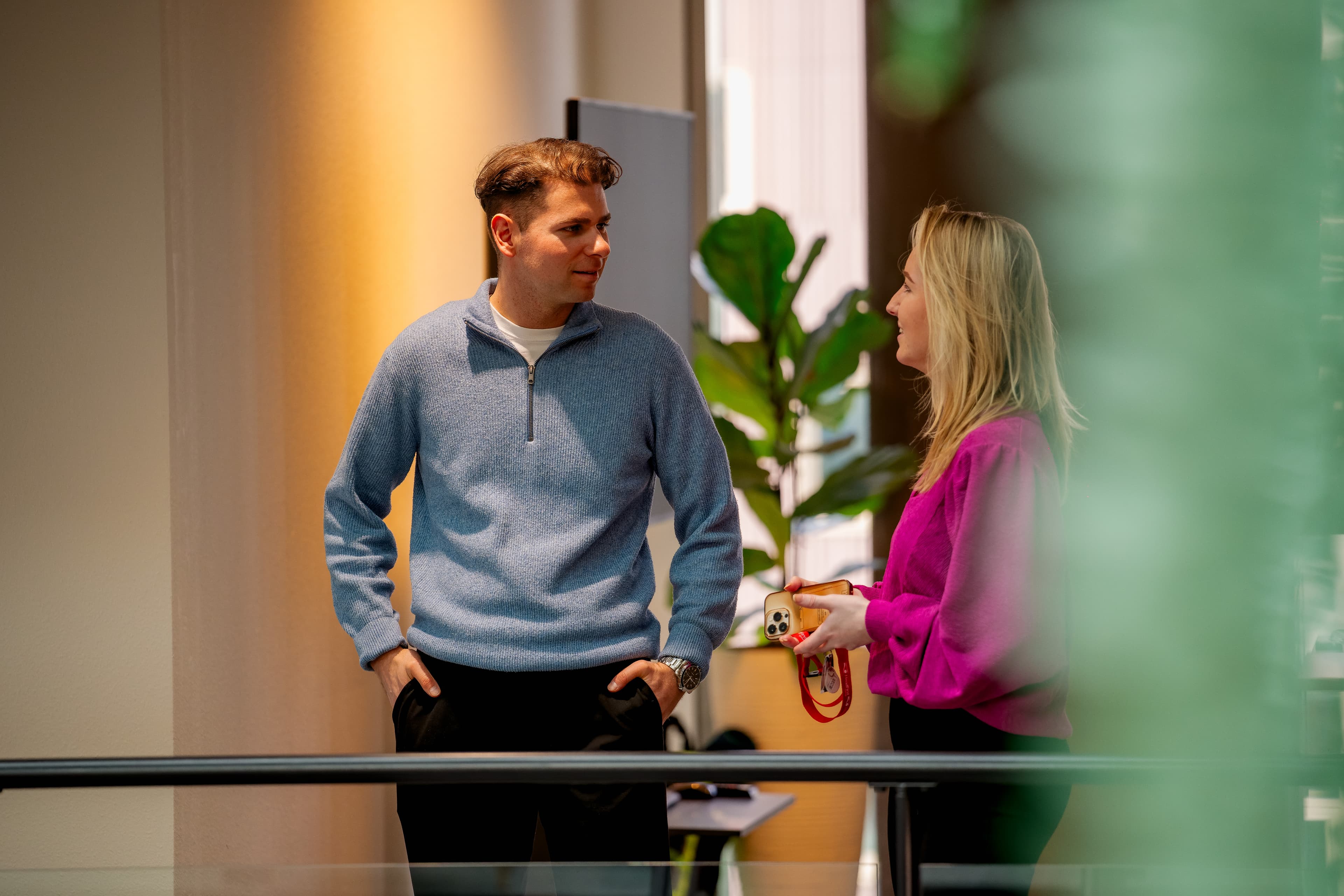 Man and Women talking